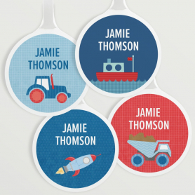 Tinyme Personalised Bag Tag 4 Pack