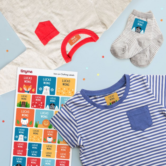 Clothing Name Labels - Tinyme Singapore