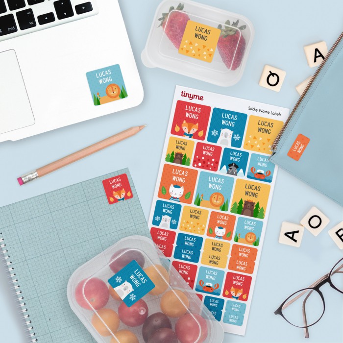 Sticky Name Labels - Tinyme Singapore