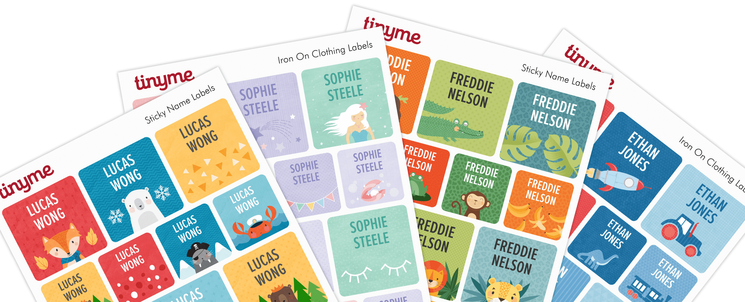 School Name Labels for Kids